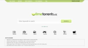 Ιστοσελίδα Limetorrents