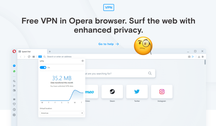 opera free vpn