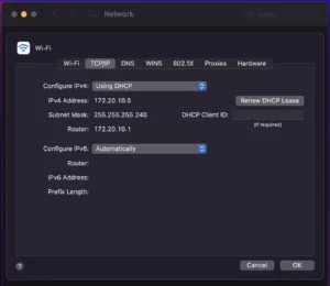 network settings