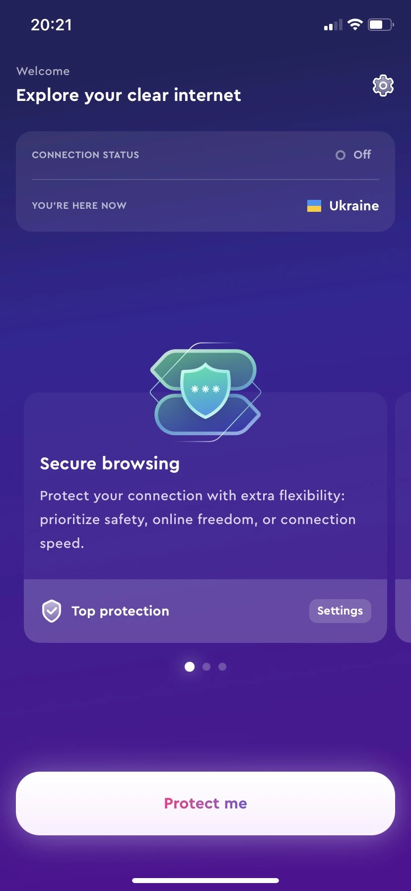 activate secure browsing shortcut