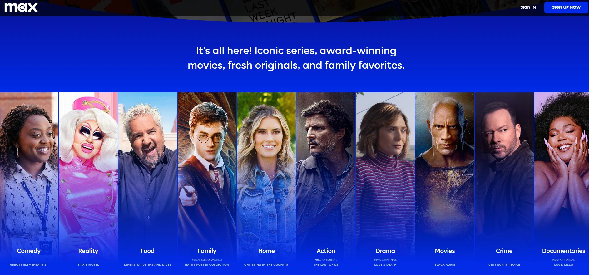 HBO Max website