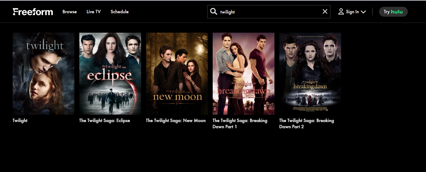 Twilight discount streaming free