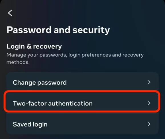 Set up Two-Factor Authentication