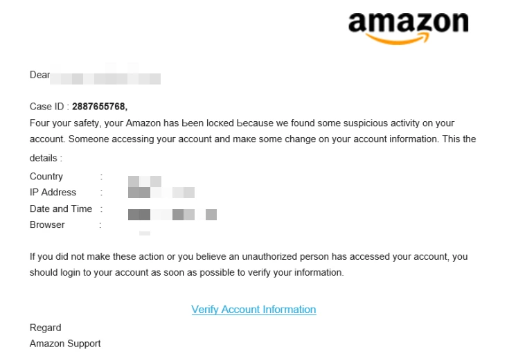 amazon email scam