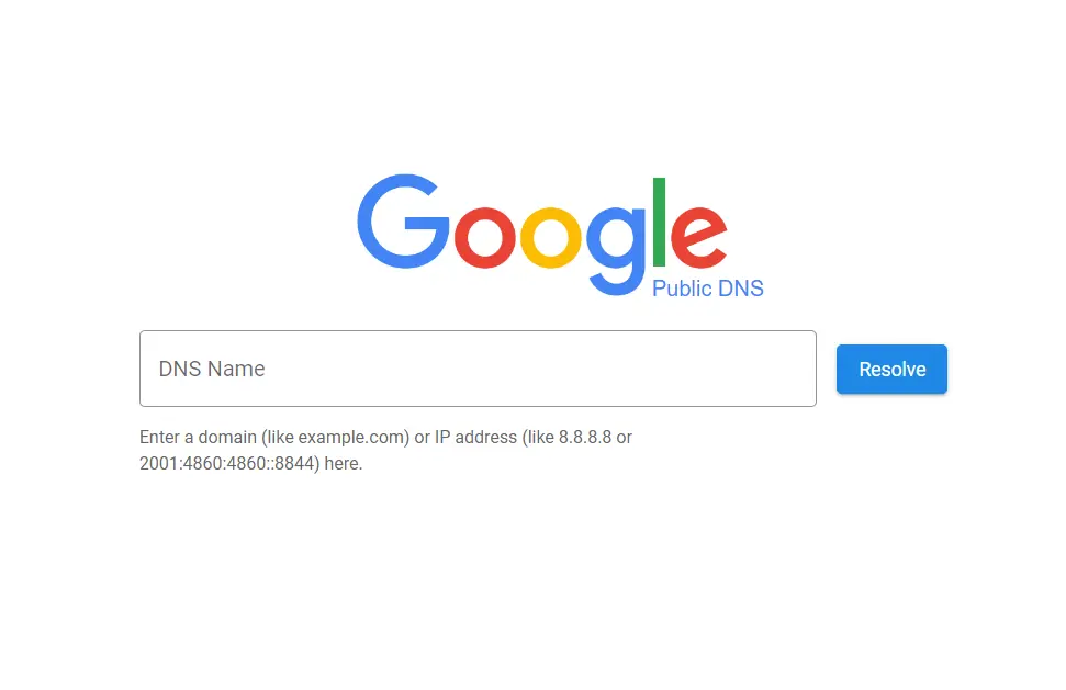 google public DNS