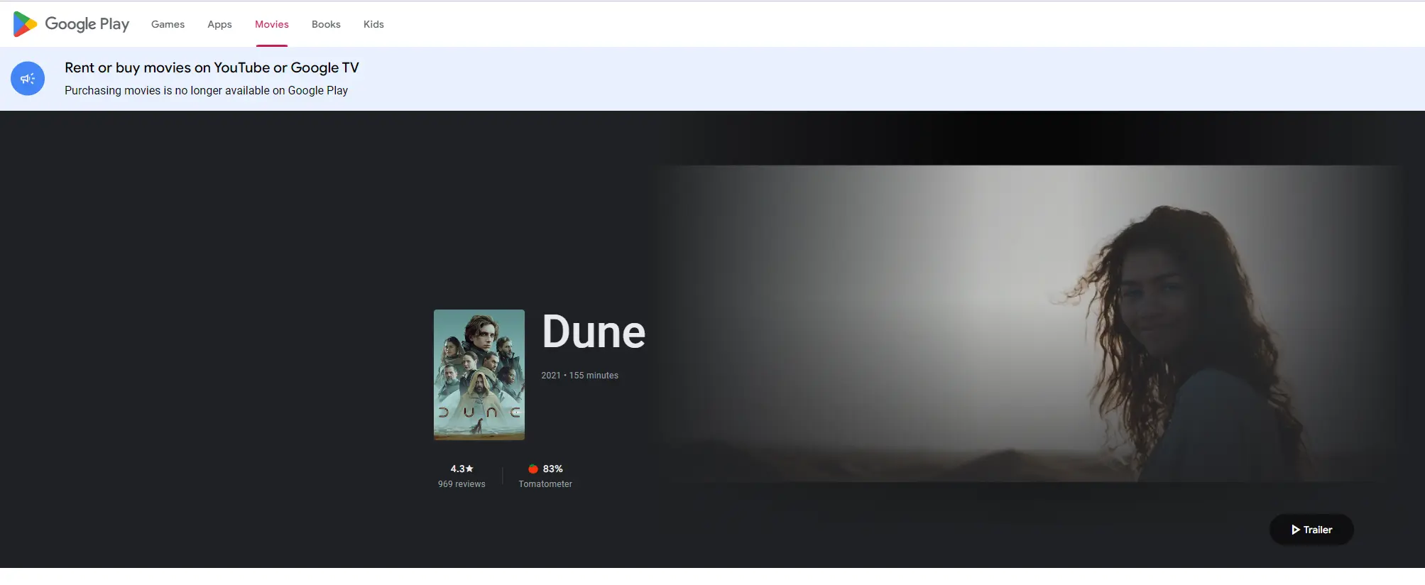 get Dune on Google Play Movies