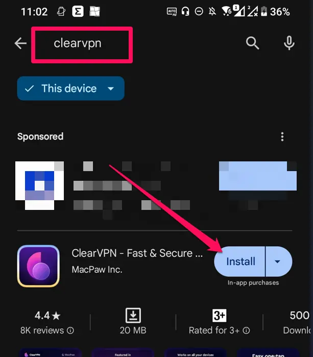 download clearvpn google play