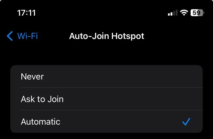 turn off auto-join