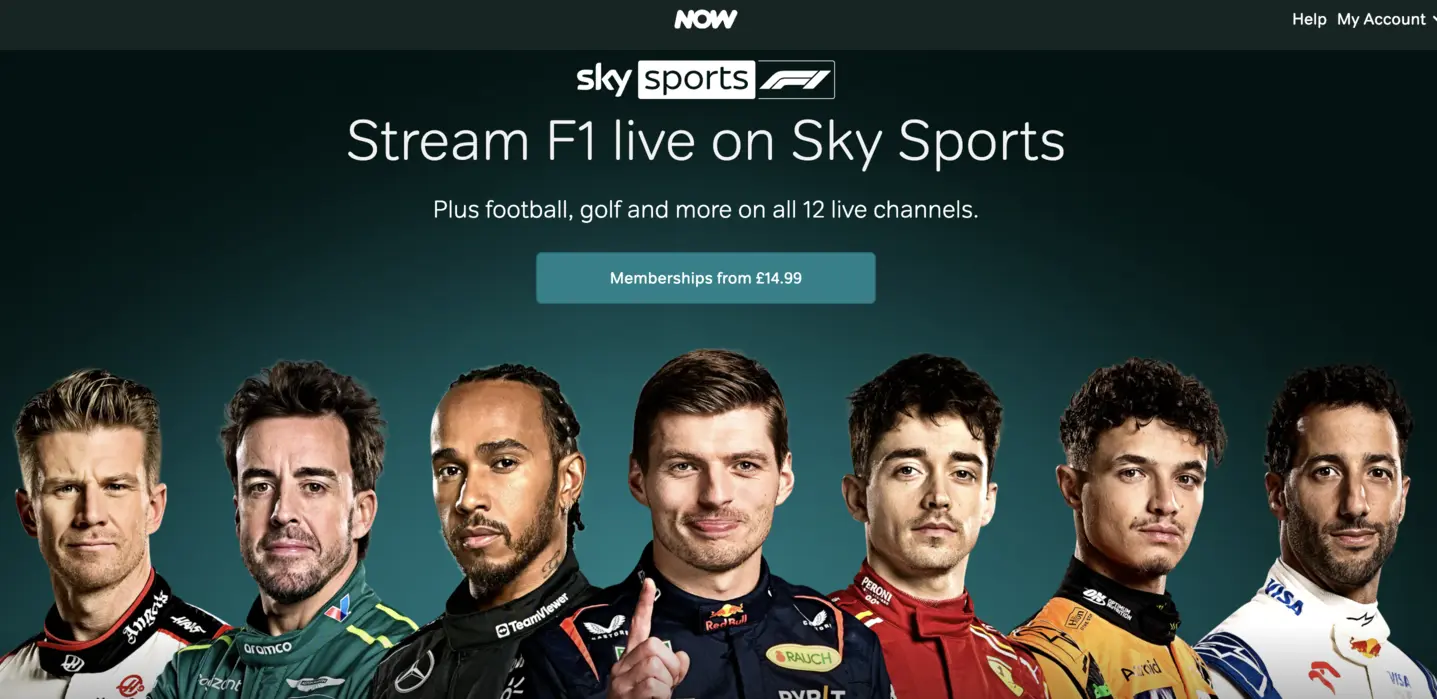 watch f1 live races on now