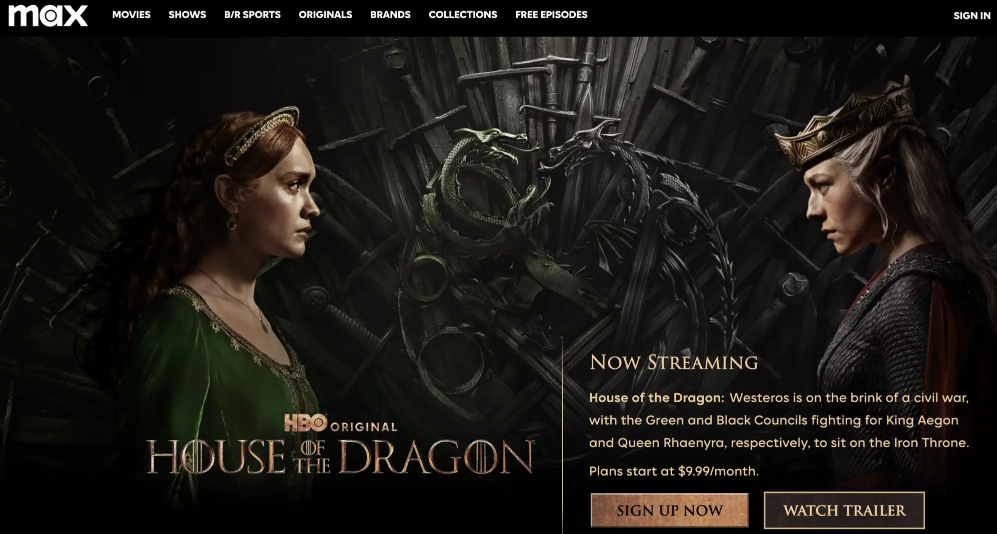 watch house of the dragon on max