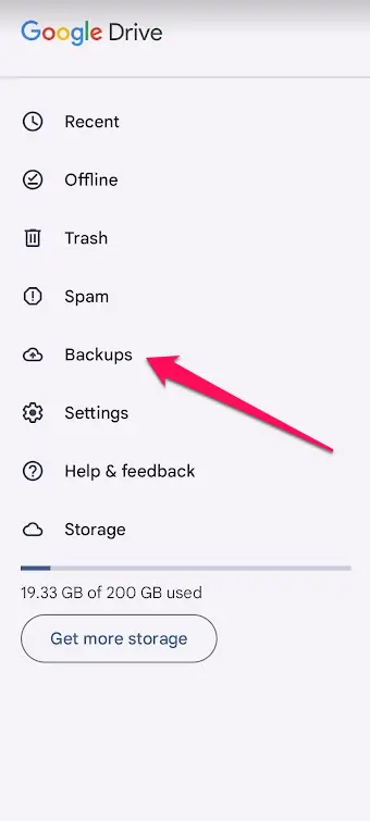 google drive backups