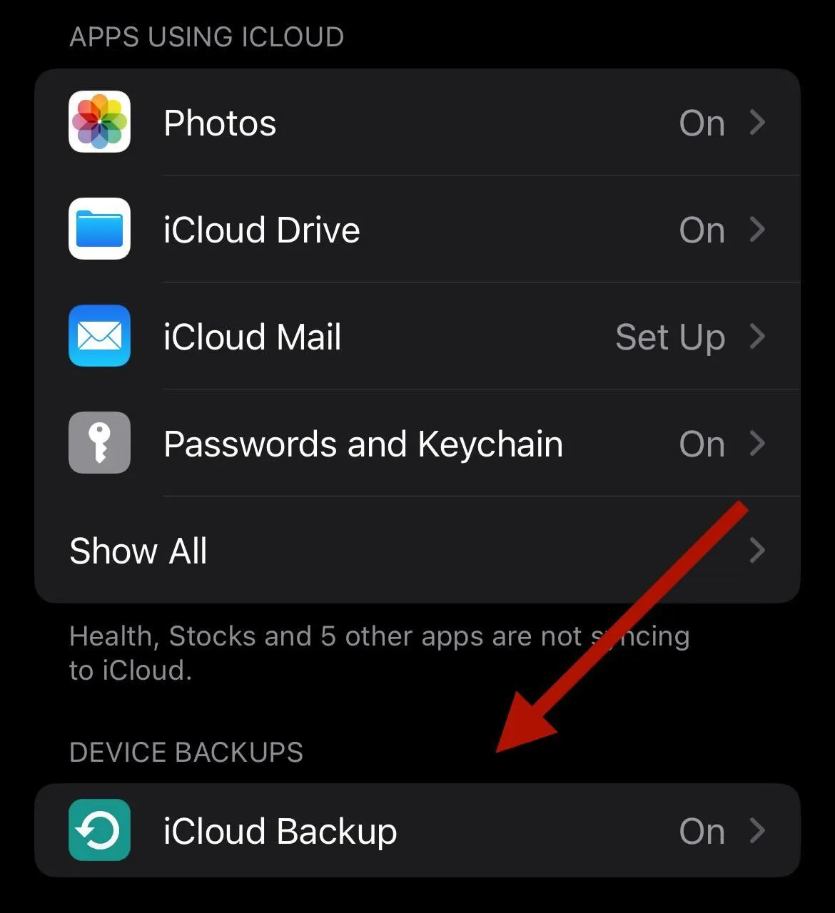 icloud backup