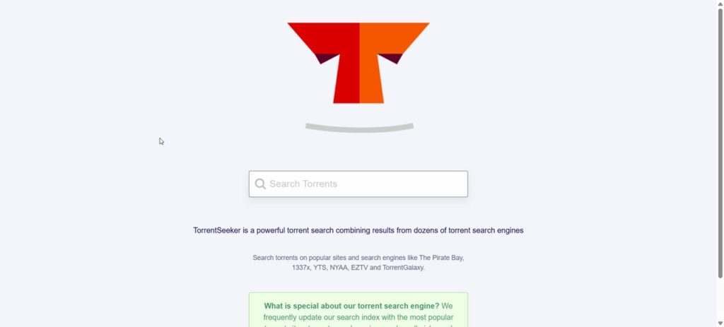 TorrenSeeker site