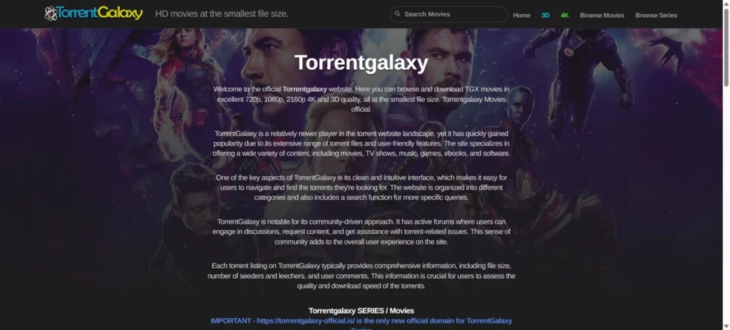 TorrentGalaxy_Homepage