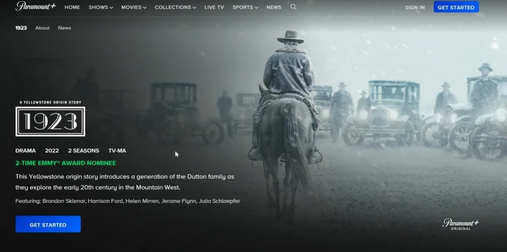 Paramount Plus 1923 origin story
