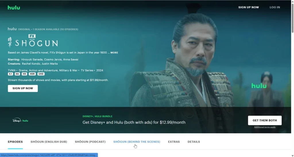 Hulu and Shogun