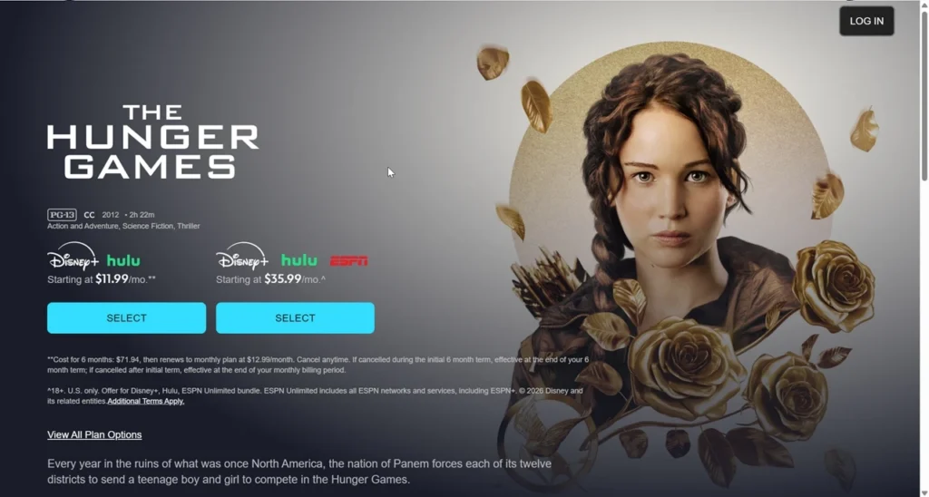 the Hunger Games on Disney+