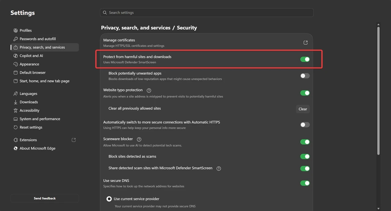 edge-harmful-sites-protection